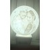 Personalised 3D Moon Socket Night Lamp