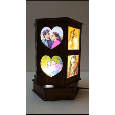 Personalised 12 Photo Rotating Lamp