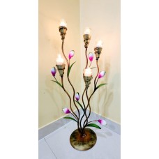 5 Glass T-Light Flower Stand - Home Decor Gift