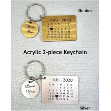 Acrylic 2 Piece Keychain