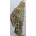 Angel Wings Antique Gold Color Metal Wall Art Décor - Home Decor
