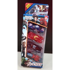 Avengers Alloy Diecast Car Collection Set for Kids Pack Of 4