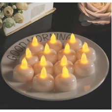 Battery Operated Floating Candle Diya Lights Set of 12 - Festivals