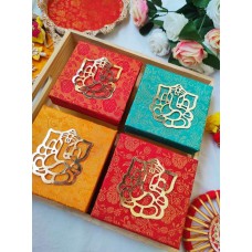 Beautiful Cardboard Banarasi Fabric boxes