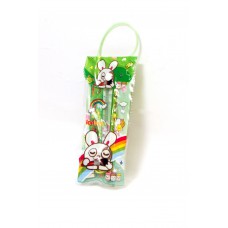 Birthday Return Gift Rabbit Green Stationery Set (Pack Of 12) 
