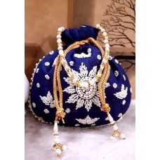 Bridal Potlis Zardosi Beads Diamond Handwork With Tassels