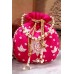 Bridal Potlis Zardosi Beads Diamond Handwork With Tassels