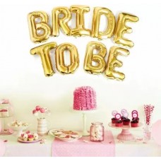 Bride To Be Foil Banner Gold - Party Decorations