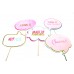 Bride To Be Photo Booth Props with Wooden Sticks - Pack of 10