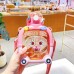 Cartoon Bear Design Plastic Portable Water Bottle With Straw For School Student 1000 ML