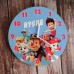 Cartoon Kids Personalised Wall Clock 
