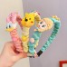 Cartoon Pleated Headband Girls Korean Cute Hairpin