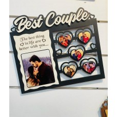 Customised Best Couple Wall Hanging MDF Frame 12 x 18 Inches