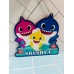 Customised Cartoon Name Plate With Chain Kids Room Decor 