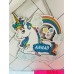 Customised Cartoon Name Plate With Chain Kids Room Decor 