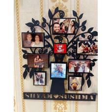 Customised LED Family Tree Wooden Frame - Occasional Gifts
