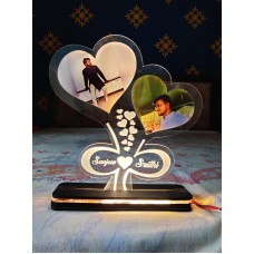 Customised LED Heart Shape Frame - Gift for Couple