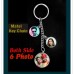 Customised Metallic Multi Photo Both Side Keychain - Birthday/Anniversary Gift