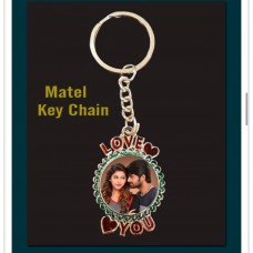 Customised Metallic Photo Keychain - Birthday/ Anniversary Gift