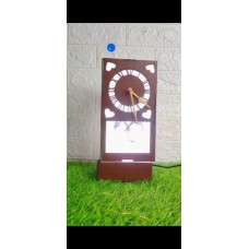 Customised Rectangular Rotating Lamp With Clock - Occasional Gifts