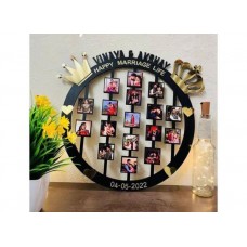 Customised Round Shape Photo Wall Frame