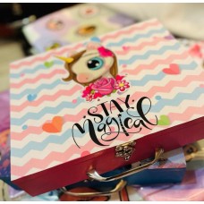 Customised Storage Gift Box for Kids | Wooden Organizer | Craft Box | Stationary Box | Art Kit for Kids - Birthday Gift 