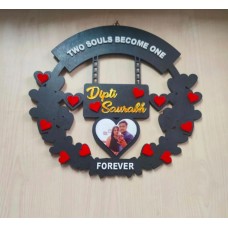 Customised Two Souls Become One Names Wall Frame Anniversary Wedding Gift 15 Inches