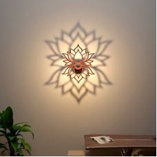 Customised Wall Shadow LED Frame Lotus 13 x 18 Inches - Home decor Gifts