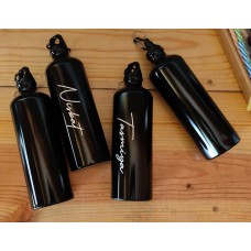 Customized Black Metallic Sipper Bottle 750 ml - Corporate Gifts