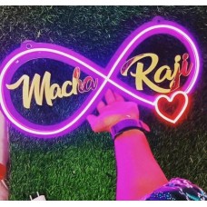 Customized Infinity Acrylic Couple Neon - Couple Gifts