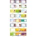 Customized Name Slips Labels For School Note Books Kids 