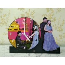 Customized Table Top with Clock - Gift for Birthday/ anniversary
