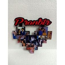 Customized Wooden Pixel Photo Collage Frame - Birthday/ Anniversary Gifts