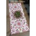 Cut work Self Silk Full Embroidery Dining table Runner with Beautiful Border Designing - Dining Gifts