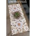 Cut work Self Silk Full Embroidery Dining table Runner with Beautiful Border Designing - Dining Gifts