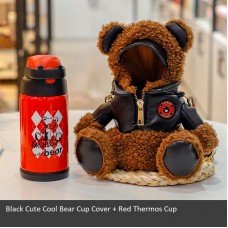 Cute Design Stainless Steel Hot And Cold Bottle Bear With Dress Kids Gifting 