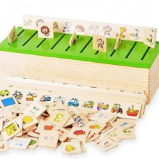 Knowledge classification box (numbers, shapes, vehicles, vegetables, animals and fruits) puzzles brain teaser