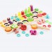 Puzzle for Children Digital pairing Wooden Toys Montessori Education Cognition Gift Fruit slices on logarithmic board Kid