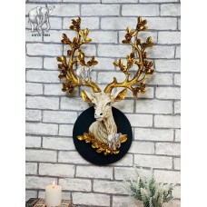 Forest Doe Golden Bust Wall Decor - Home Decor