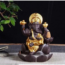 Ganesh on Lotus Smoke Fountain