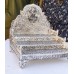 German Silver Lotus Laxmi Singhasan 12x12 Inches - Festive Gifts