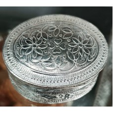 German Silver Oval Nakkashi Dibbi