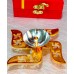 Gold and Silver Plated Swastik Diya for Return Gifts Set of 10