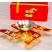 Gold and Silver Plated Swastik Diya for Return Gifts Set of 10