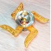 Gold and Silver Plated Swastik Diya for Return Gifts Set of 10