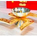 Gold and Silver Plated Swastik Diya for Return Gifts Set of 10
