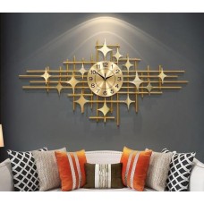 Golden Star Wall Clock