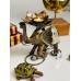 Metal elephant tealight table decor