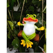 Hanging Frog with Bird