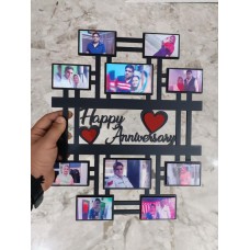Happy Anniversary Personalised MDF Frame - Gift for Couple 